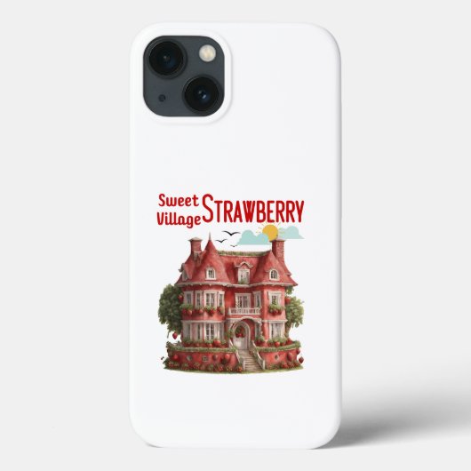 Sweet Strawberry Village Case-Mate iPhone Hülle (Rückseite)
