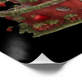 Sweet Strawberry Village Poster (Ecke)