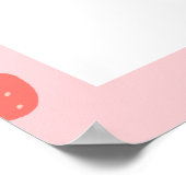 Sweet Strawberry zum ersten Geburtstag Poster (Ecke)