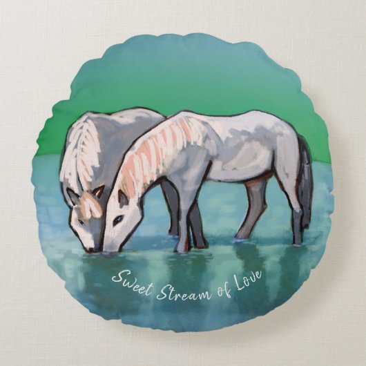Sweet Stream of Liebe Throw Kissen (Vorderseite)