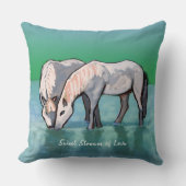 Sweet Stream of Liebe Throw Kissen (Vorderseite)