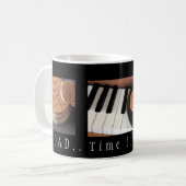 Sweet Stroopwafel Piano Tasse — Geschenk für Vater (Vorderseite Links)