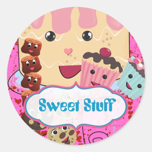 Sweet Stuff Cake Sticker (Vorderseite)