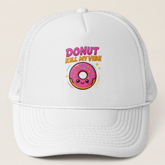 Sweet & Stylish - Niedlicher Donut Graphic T - Shi Truckerkappe (Vorderseite)