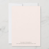 Sweet Succulent Pink Green Wedding Einladung (Rückseite)