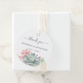 Sweet Succulent Wedding Vielen Dank für Ihr Intere Geschenkanhänger (Beispiel)