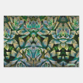 Sweet Succulent Wrapping Paper Sheets Geschenkpapier Set (Vorderseite)