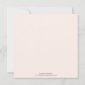 Sweet Succulents Pink Green Wedding Einladung (Rückseite)