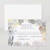 Sweet Succulents Wedding RSVP Karte (Vorne/Hinten)