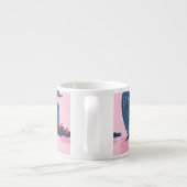 Sweet Summer Cactus Blooming Pattern Espressotasse (Rückseite)