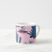 Sweet Summer Cactus Blooming Pattern Espressotasse (Vorderseite Rechts)