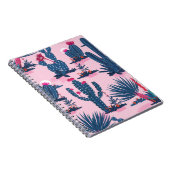 Sweet Summer Cactus Blooming Pattern Notizblock (Rechte Seite)