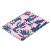 Sweet Summer Cactus Blooming Pattern Notizblock (Linke Seite)