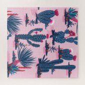 Sweet Summer Cactus Blooming Pattern Puzzle (Horizontal)