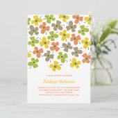 Sweet Summer Daisies Chic Fun Brautparty Party Einladung (Stehend Vorderseite)