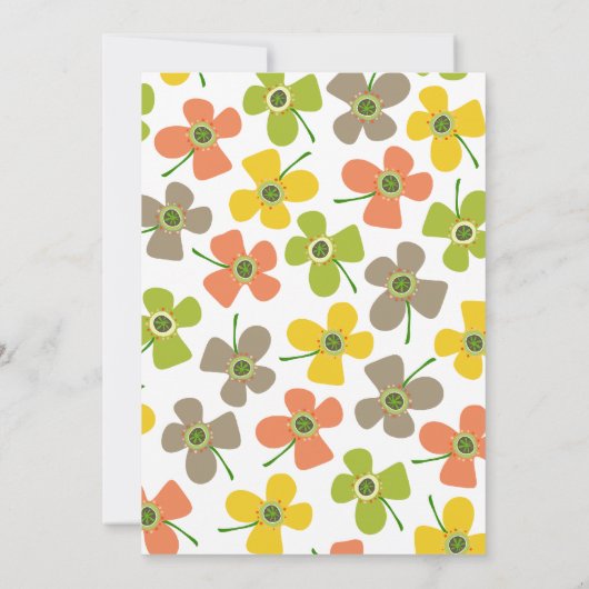 Sweet Summer Daisies Chic Fun Brautparty Party Einladung (Rückseite)