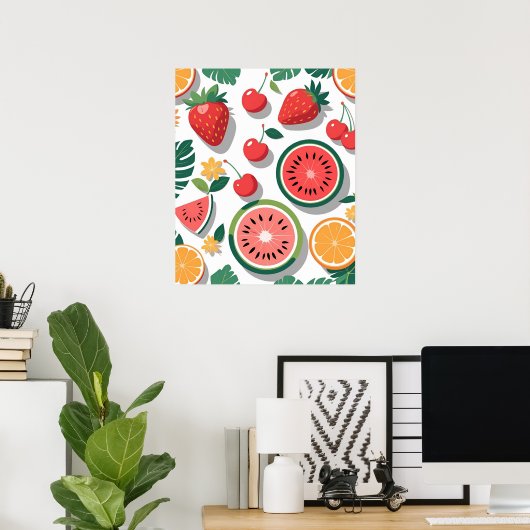 Sweet Summer Fruits Poster (Heimbüro)