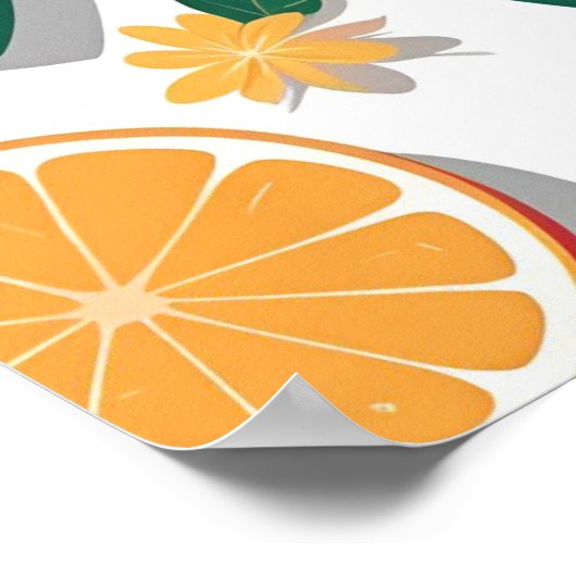 Sweet Summer Fruits Poster (Ecke)