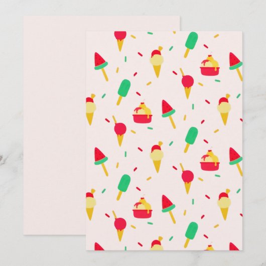 Sweet Summer Fun Rainbow Ice Ankündigung (Vorne/Hinten)