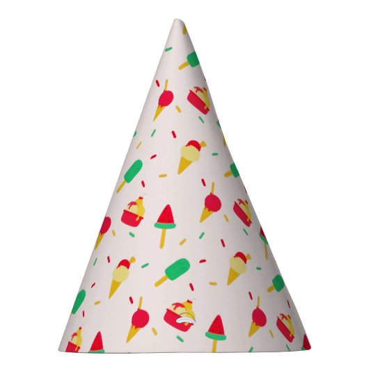 Sweet Summer Fun Rainbow Ice Partyhütchen (Rechts)