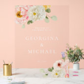 Sweet Summer Garden Wedding Acrylschild (Hochzeit)