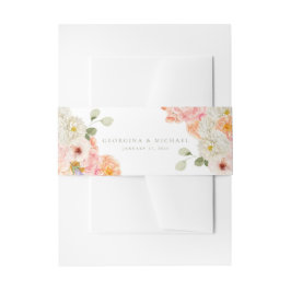 Sweet Summer Garden Wedding Einladungsbanderole