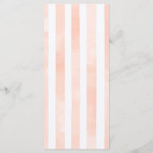 Sweet Summer Garden Wedding Menu Menükarte (Rückseite)