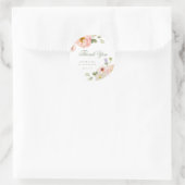 Sweet Summer Garden Wedding Runder Aufkleber (Tasche)