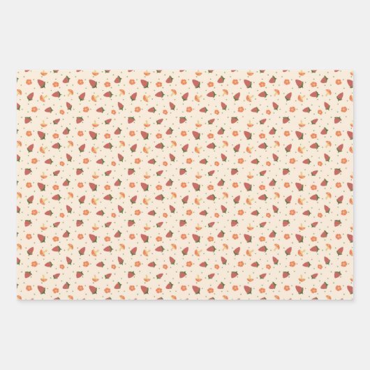 Sweet Summer Ladybugs Mixed Wrapping Paper Set Geschenkpapier Set (Vorderseite 3)