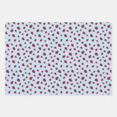 Sweet Summer Ladybugs Mixed Wrapping Paper Set Geschenkpapier Set (Vorderseite 2)
