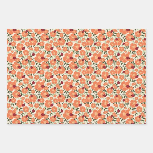 Sweet Summer Ladybugs Mixed Wrapping Paper Set Geschenkpapier Set (Vorderseite)