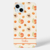 Sweet Summer Peach Muster Case-Mate iPhone Hülle (Rückseite)
