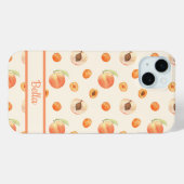 Sweet Summer Peach Muster Case-Mate iPhone Hülle (Rückseite (Horizontal))