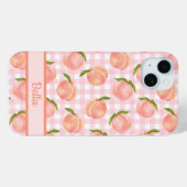 Sweet Summer Peach Muster Case-Mate iPhone Hülle (Rückseite (Horizontal))