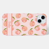 Sweet Summer Peach Muster Case-Mate iPhone Hülle (Rückseite (Horizontal))