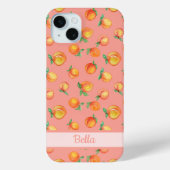 Sweet Summer Peach Muster Case-Mate iPhone Hülle (Rückseite)
