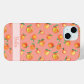 Sweet Summer Peach Muster Case-Mate iPhone Hülle (Rückseite (Horizontal))