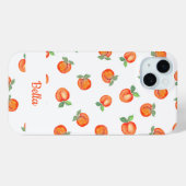 Sweet Summer Peach Muster Case-Mate iPhone Hülle (Rückseite (Horizontal))