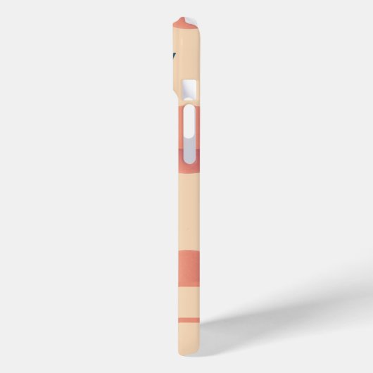 Sweet Summer Peach Muster Case-Mate iPhone Hülle (Rückseite / Links)