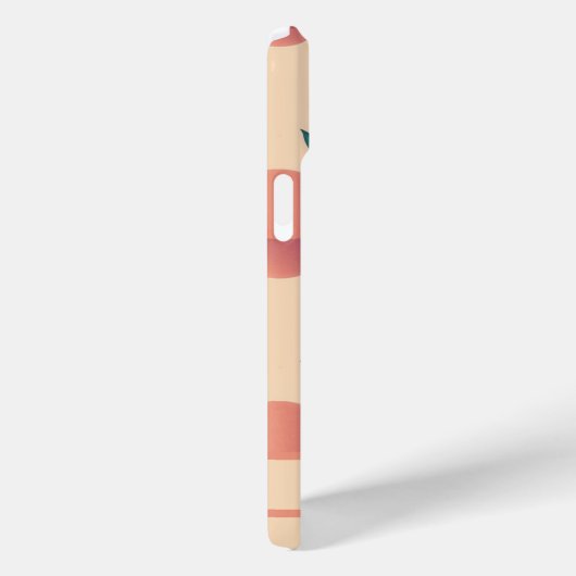 Sweet Summer Peach Muster Case-Mate iPhone Hülle (Rückseite / Rechts)