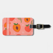 Sweet Summer Peach Muster Gepäckanhänger (Vorderseite horizontal)
