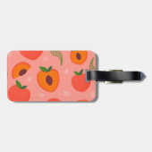 Sweet Summer Peach Muster Gepäckanhänger (Rückseite horizontal)