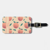 Sweet Summer Peach Muster Gepäckanhänger (Vorderseite horizontal)