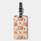 Sweet Summer Peach Muster Gepäckanhänger (Vorderseite vertikal)