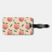 Sweet Summer Peach Muster Gepäckanhänger (Rückseite horizontal)