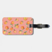 Sweet Summer Peach Muster Gepäckanhänger (Rückseite horizontal)