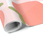Sweet Summer Peach Muster Geschenkpapier (Rolleneckpunkt)