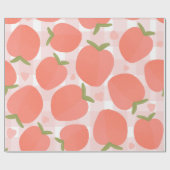 Sweet Summer Peach Muster Geschenkpapier (Flach)