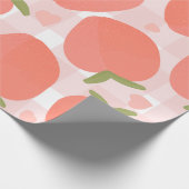 Sweet Summer Peach Muster Geschenkpapier (Ecke)