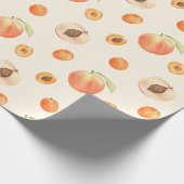 Sweet Summer Peach Muster Geschenkpapier (Ecke)